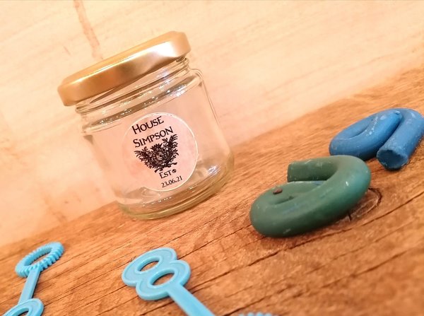 Coat of Arms Bubble Jars Wedding Favours Favors Children's Gifts Liquid and Wand Best Man, Paige Boy , Party Bags, Personalised Personalized
